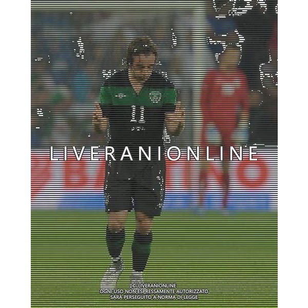 Amichevole Internazionale Liegi (Belgio) - 07.06.2011 Italia-Repubblica d\'Irlanda Nella Foto:hunt esulta /Ph.Vitez-Ag. Aldo Liverani