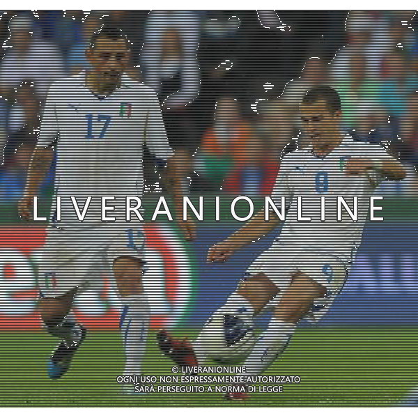 Amichevole Internazionale Liegi (Belgio) - 07.06.2011 Italia-Repubblica d\'Irlanda Nella Foto:Sebastian Giovinco-Angelo Palombo /Ph.Vitez-Ag. Aldo Liverani