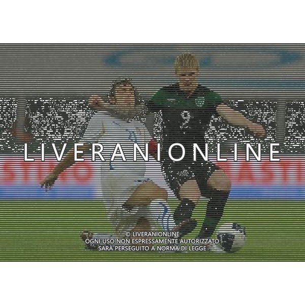 Amichevole Internazionale Liegi (Belgio) - 07.06.2011 Italia-Repubblica d\'Irlanda Nella Foto:Andy Keogh-Andrea Pirlo /Ph.Vitez-Ag. Aldo Liverani