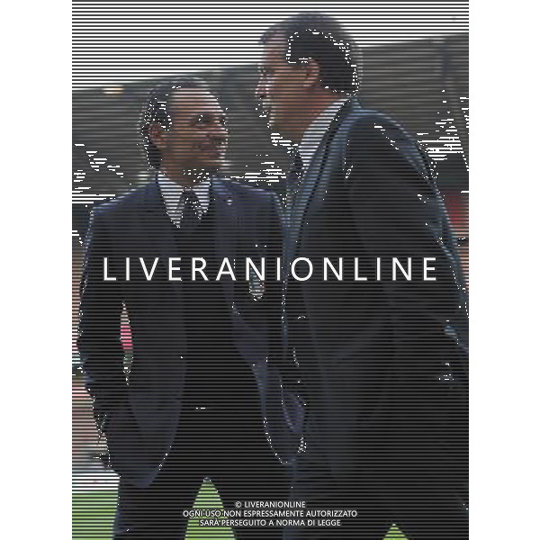 Amichevole Internazionale Liegi (Belgio) - 07.06.2011 Italia-Repubblica d\'Irlanda Nella Foto:Cesare Prandelli-MArco Tardelli /Ph.Vitez-Ag. Aldo Liverani