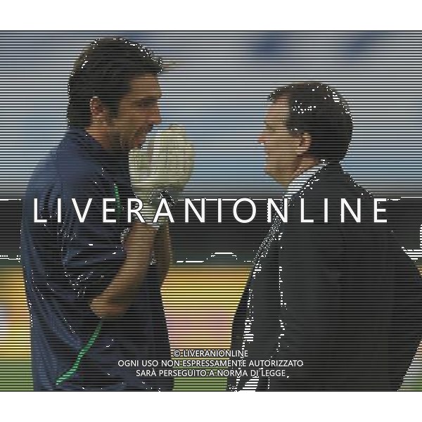 Amichevole Internazionale Liegi (Belgio) - 07.06.2011 Italia-Repubblica d\'Irlanda Nella Foto:Marco Tardelli-Gianluigi Buffon /Ph.Vitez-Ag. Aldo Liverani
