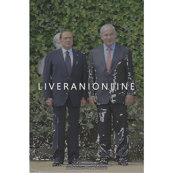 Roma - 13/06/2011 - Villa Madama - Vertice interministeriale Italo-Israeliano alla presenza dei Presidenti Silvio Berlusconi e Benjamin Netanyahu - nella foto: Silvio Berlusconi å© Fabrizio Corradetti - Ag. Aldo Liverani sas