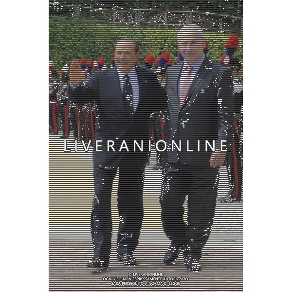 Roma - 13/06/2011 - Villa Madama - Vertice interministeriale Italo-Israeliano alla presenza dei Presidenti Silvio Berlusconi e Benjamin Netanyahu - nella foto: Silvio Berlusconi e Benjamin Netanyahu å© Fabrizio Corradetti - Ag. Aldo Liverani sas