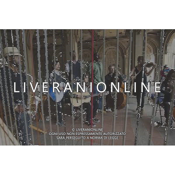 Musicians who play in Central Park in New York gather on Bethesda Terrace in the park on Sunday, June 5, 2011 to protest against the crackdown by the Dept. of Parks and Recreation which prevents them from performing in \'quiet zones\' created by the park. Musicians have traditionally performed on Bethesda Terrace for over 100 years but the Central Park Conservancy wants to turn the area into a revenue generating food court so the enforcement officers have started ticketing performers which they claim is a violation of their free speech rights. (å© Frances M. Roberts) /PHOTOSHOT/AG ALDO LIVERANI SAS - ITALY ONLY - *** Local Caption *** .