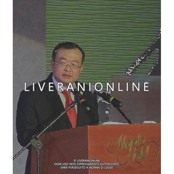 (110611) -- MANILA, June 11, 2011 () -- Chinese Ambassador to the Philippines Liu Jianchao delivers a speech at the gathering marking the 36th anniversary of the establishment of diplomatic relations between the two countries in Manila, the Philippines, June 11, 2011. The gathering was held here on Saturday by the Federation of Filipino Chinese Chambers of Commerce and Industry Incorporated (FFCCCII), which is considered to be the largest organization of Filipino-Chinese businessmen. (/Liu Peng) (wjd) Federation of Filipino Chinese Chambers of Commerce and Industry Incorporated (FFCCCII) , Meeting filippino - cinese delle Camere di Commercio AG. ALDO LIVERANI SAS - ITALY ONLY *** Local Caption *** .