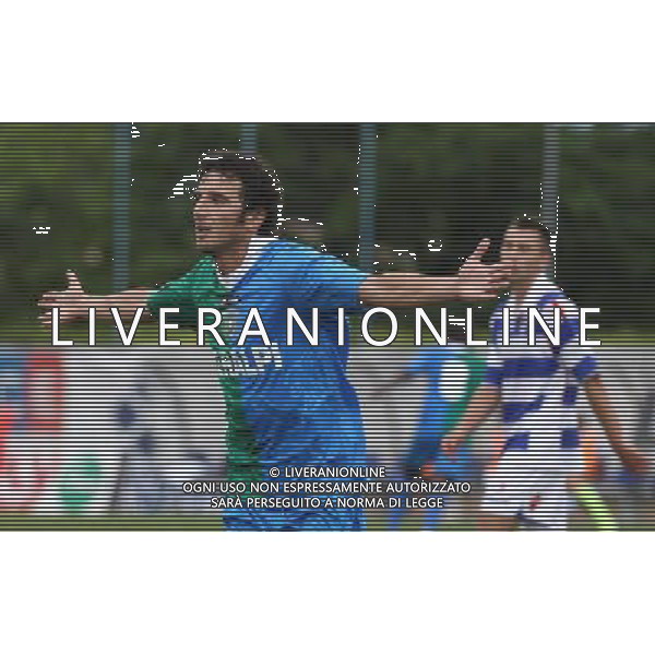 Feralpi Salo\'-Pro Patria Campionato Calcio Lega Pro 2 Play off 12 Giugno 2011 a Salo\' nella foto esultanza 1-1 di Bracaletti Andrea Ph Fotolive Filippo Venezia/Agenzia Aldo Liverani Sas