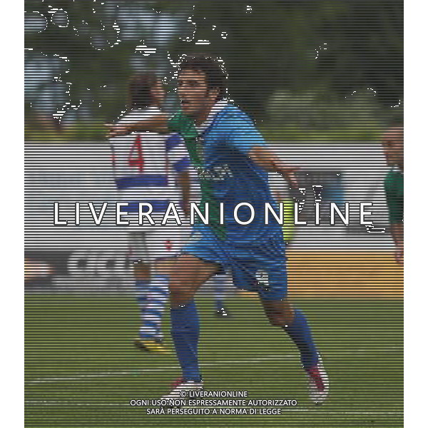 Feralpi Salo\'-Pro Patria Campionato Calcio Lega Pro 2 Play off 12 Giugno 2011 a Salo\' nella foto Bracaletti esulta peil gol 1-1 Ph Fotolive Filippo Venezia/Agenzia Aldo Liverani Sas