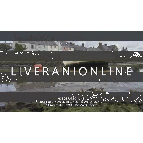 Aberffraw village Anglesey Llanfairpwllgwyngyllgogerychwyrndrobwllllantysiliogogogoch  un grande villaggio e della comunitˆ dell\'isola di Anglesey nel Galles, situato sullo Stretto di Menai vicino al ponte Britannia e attraverso lo Stretto di Bangor. Il villaggio  noto per il suo nome, il nome pi lungo in Europa e uno dei nomi pi posto nel mondo .AG. ALDOLIVERANI SAS- ITALY ONLY *** Local Caption *** .