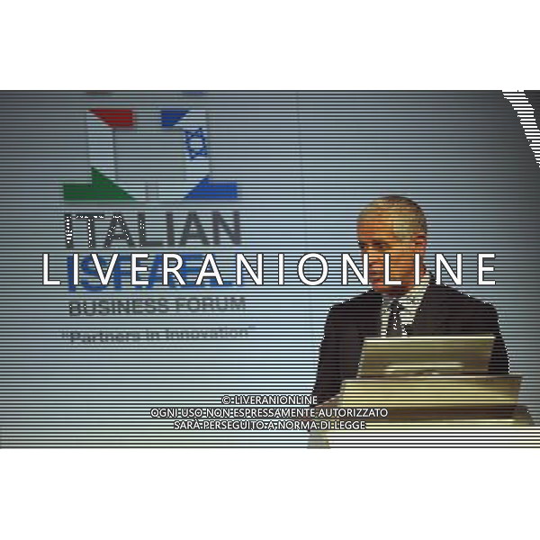 MILANO 14/6/2011 PALAZZO MEZZANOTTE PIAZZA AFFARI, 6 BUSINESS FORUM ITALO-ISRAELIANO NELLA FOTO ROBERTO FORMIGONI FOTO ROMANO/AG ALDO LIVERANI