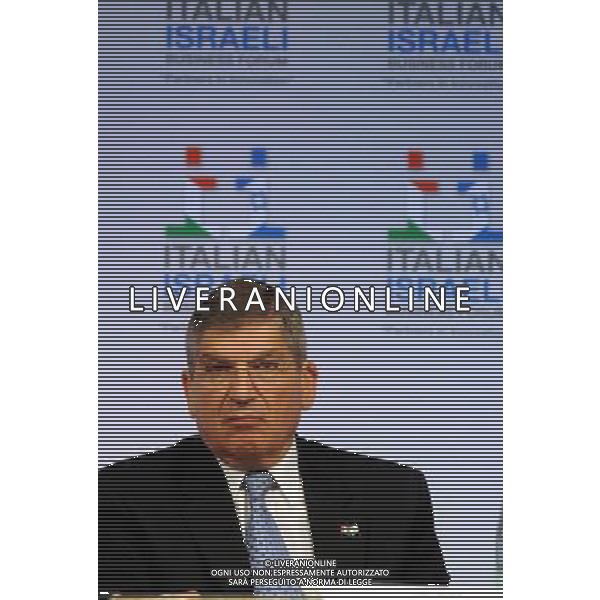 MILANO 14/6/2011 PALAZZO MEZZANOTTE PIAZZA AFFARI, 6 BUSINESS FORUM ITALO-ISRAELIANO NELLA FOTO GIDEON MEIR AMBASCIATORE DELLO STATO D\' ISRAELE IN ITALIA FOTO ROMANO/AG ALDO LIVERANI