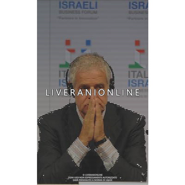 MILANO 14/6/2011 PALAZZO MEZZANOTTE PIAZZA AFFARI, 6 BUSINESS FORUM ITALO-ISRAELIANO NELLA FOTO ROBERTO FORMIGONI FOTO ROMANO/AG ALDO LIVERANI