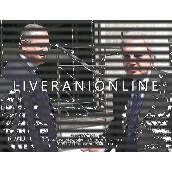 MILANO - 15/6/2011 ASSEMBLEA LEGA CALCIO SERIE A TIM NELLA FOTO Maurizio Beretta CLAUDIO LOTITO PH.FIOCHI/ALDO LIVERANI SAS