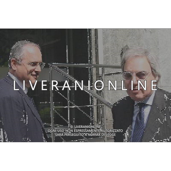 MILANO - 15/6/2011 ASSEMBLEA LEGA CALCIO SERIE A TIM NELLA FOTO MAURIZIO BERETTA CLAUDIO LOTITO PH.FIOCHI/ALDO LIVERANI SAS