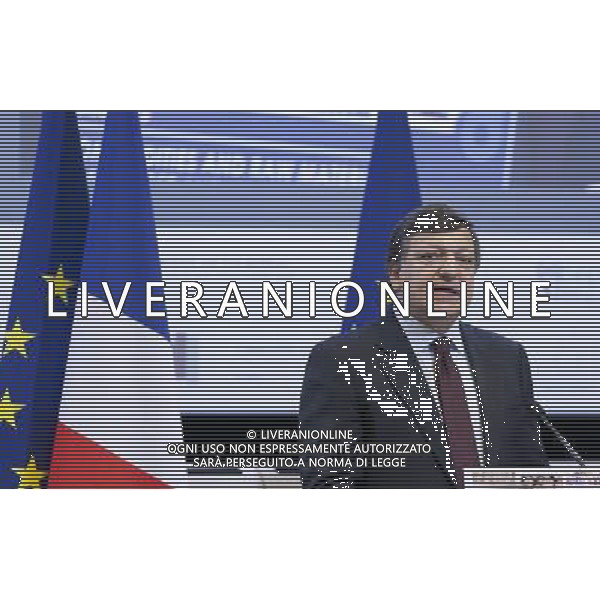 BRUSSELS-EU-FRANCE (110614) -- Brussels, Jun 14, 2011 -- The President of the European Commission Jose Manuel Barroso delivers a speach during a conference organised by the European Commission on \'commodities and Raw materials: Chalenges and policy responses\', in the EU Commission headquarter, on June 14; 2011; in Brussels, the Belgium capital. Conferenza organizzata dalla Commissione europea su \'Beni e materie prime: Sfide e risposte politiche\', nella sede della Commissione UE AG. ALDO LIVERANI SAS - ITALY ONLY *** Local Caption *** .