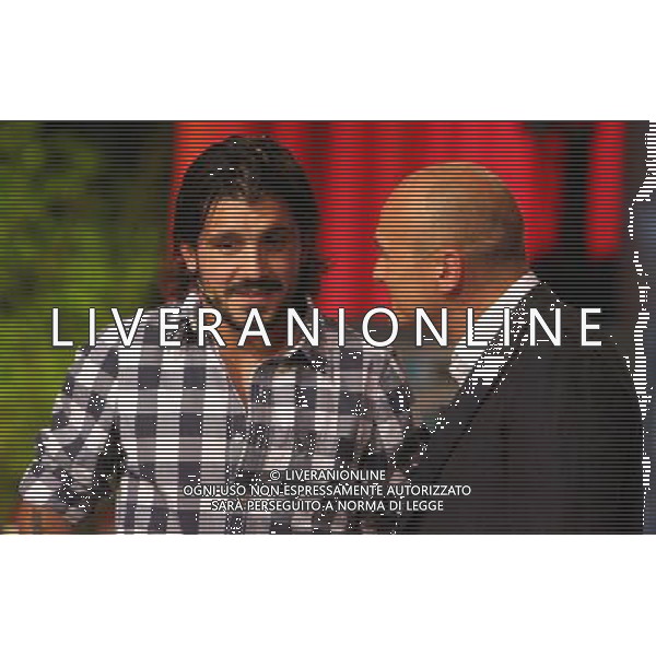 COLOGNO - MONZESE- 16/6/2011 PROGRAMMA TELEVISIVO MEDIASET CANALE 5 \'LA NOTTE DEGLI CHEF\' NELLA FOTO GENNARO gattuso alfonso signorini PH.FIOCHI/ALDO LIVERANI SAS