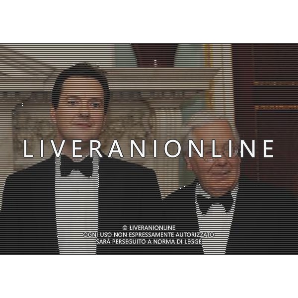 The Chancellor of Exchequer George Osborne and The Governor of the Bank of England Mervin King pose for photographs at The Lord Mayor of the City of London host the annual dinner to Bankers and Merchants of the City of in London, Britain on 15 June 2011. AG ALDO LIVERANI S A S ONLY ITALY
