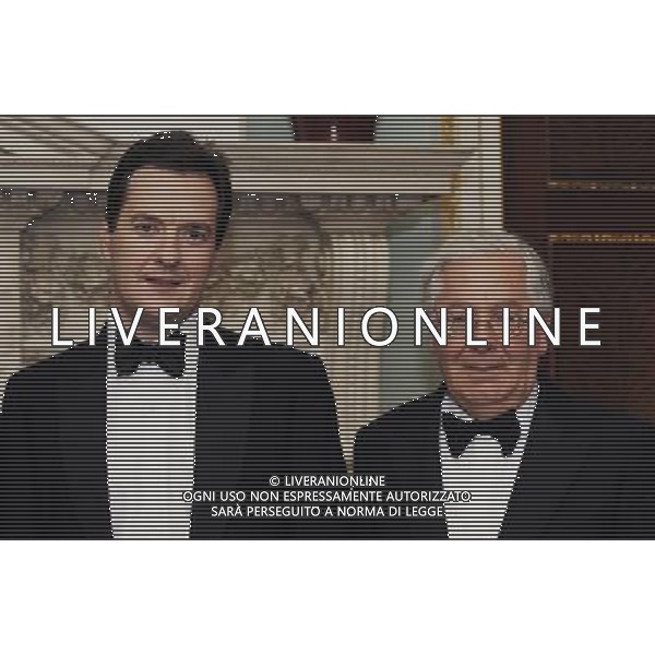 The Chancellor of Exchequer George Osborne and The Governor of the Bank of England Mervin King pose for photographs at The Lord Mayor of the City of London host the annual dinner to Bankers and Merchants of the City of in London, Britain on 15 June 2011. AG ALDO LIVERANI S A S ONLY ITALY