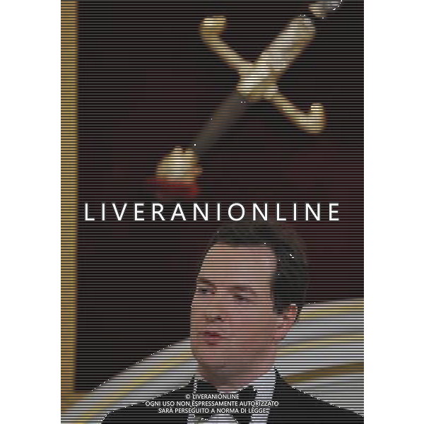 The Chancellor of Exchequer George Osborne delivers a speech at The Lord Mayor of the City of London host the annual dinner to Bankers and Merchants of the City of in London, Britain on 15 June 2011. AG ALDO LIVERANI S A S ONLY ITALY