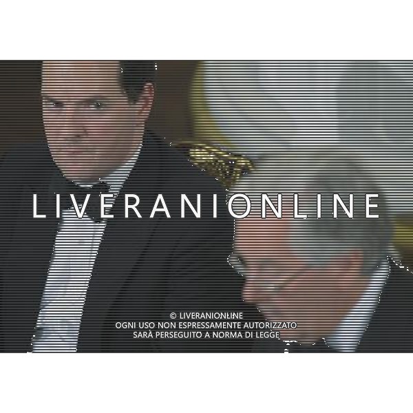 George Osborne listen to a speech by the Governor of the Bank of England Mervin King at The Lord Mayor of the City of London host the annual dinner to Bankers and Merchants of the City of in London, Britain on 15 June 2011. AG ALDO LIVERANI S A S ONLY ITALY
