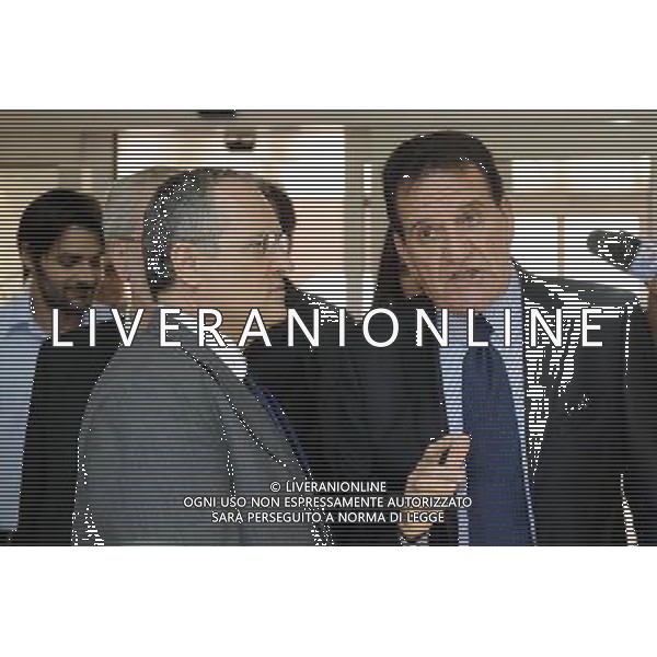 Roma - 20/06/2011 - Hotel Hilton Airport - Assemblea Straordinaria Lega Calcio - nella foto: Claudio Lotito con Mario Magalli Presidente della Lega Pro Œ© Fabrizio Corradetti - Ag. Aldo Liverani sas