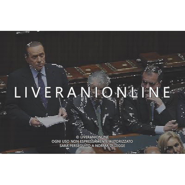 Roma - 22/06/2011 - Montecitorio - Comunicazione del Presidente del Consiglio dei ministri Silvio Berlusconi sulle novitÌÊ intervenute nella maggioranza che sostiene il Governo - nella foto: Silvio Berlusconi durante il suo intervento in aula å© Fabrizio Corradetti - Ag. Aldo Liverani sas