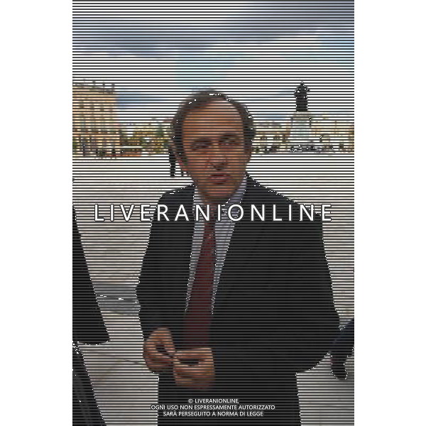 ©PHOTOPQR/L\'EST REPUBLICAIN/Alexandre MARCHI. Nancy 02 juin 2006 ; CONSEIL FEDERAL D\'ETE DE LA FFF. Michel PLATINI, actuellement vice-president de la FFF, il est elu membre executif a l\'UEFA et representant de l\'UEFA a la FIFA. AG ALDO LIVERANI S A S ONLY ITALY