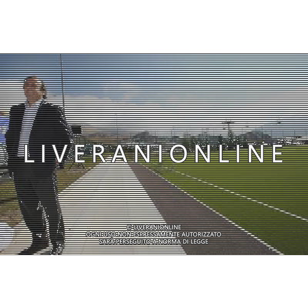 ©PHOTOPQR/LE DAUPHINE LIBERE/Lisa MARCELJA / L\'Alpe d\'Huez, le 22 septembre 2008 Inauguration du nouveau stade de football par Michel Platini. AG ALDO LIVERANI S A S ONLY ITALY