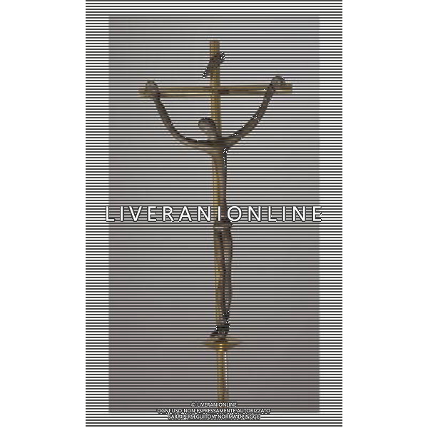 A photo made available 23 June 2011 provided by Vatican Museum shows a bronze crucifix by late French artist Henry Matisse (1869-1954) displayed at Marescalcia hall, Vatican Museum in Vatican City, 21 June 2011. Matisse Hall is completely dedicated to the Matisse Rosary Chapel in Vence, French Riviera, his only production inspired by a religious subject.
