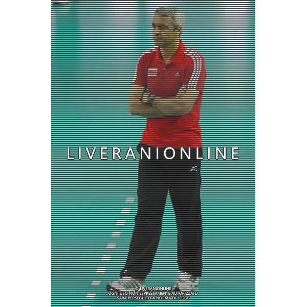 24.06.2011 PLOCK, ORLEN ARENA , SIATKOWAK , LIGA SWIATOWA 2011 , FAZA GRUPOWA , POLSKA - PORTORYKO , VOLLEYBALL , FIVB MEN\'S VOLLEUBALL WORLD LEAGUE 2011 , GROUP PHASE , GAME BETWEEN POLAND - PUERTO RICO N/Z: ANDREA ANASTASI (POLAND) TRENER / HEAD COACH RADOSC FOTO JAKUB PIASECKI / CYFRASPORT/NEWSPIX.PL --- Newspix.pl *** Local Caption *** www.newspix.pl mail us: info@newspix.pl call us: 0048 022 23 22 222 --- Polish Picture Agency by Ringier Axel Springer Poland