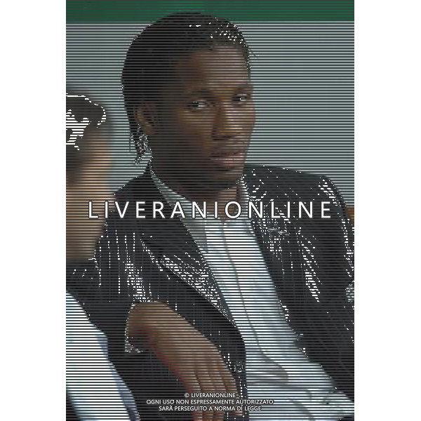 Inter-Olympique marsiglia Coppa Uefa 14/04/2004 nella foto drogba squalificato agenzia aldo liverani