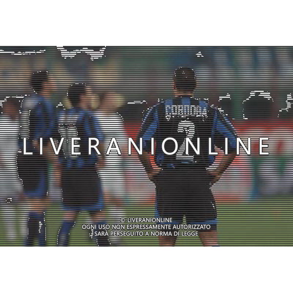 Inter-Olympique marsiglia Coppa Uefa 14/04/2004 nella foto la delusione di ivan cordoba agenzia aldo liverani