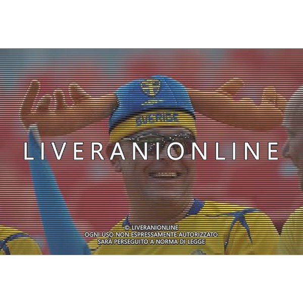 (110628) -- LEVERKUSEN, June 28, 2011 () -- A supporter of Sweden cheers before the first round Group C football match between Colombia and Sweden at the FIFA Women\'s World Cup Germany 2011 in Leverkusen, Germany, June 28, 2011. (/Wu Wei)
