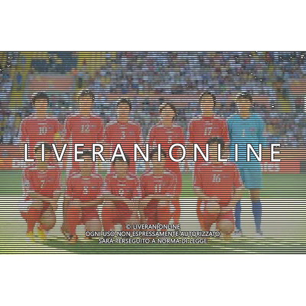 (110629) -- DRESDEN, June 29, 2011 () -- Players of the Democratic People\'s Republic of Korea (DPRK) pose for photograph before their Group C first round match against the United States at the 2011 FIFA Women\'s World Cup at the Rudolf-Harbig-Stadion in Dresden, Germany, June 28, 2011. (/Li Jundong)