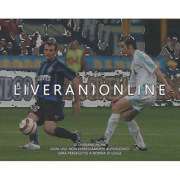 MILANO 14/04/04 QUARTI DI FINALE DI COPPA UEFA 2003/04 INTER-MARSIGLIA NELLA FOTO ZANETTI CRISTIANO PH GIGI ARCAINI/AG.ALDO LIVERANI