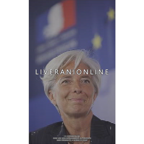 (110629) -- BEIJING, June 29, 2011 () -- File photo taken on Sept. 7, 2010 shows French Minister of Economy, Finance and Industry Christine Lagarde talks to media after the Economic and Financial Affairs Council meeting at the EU headquarters in Brussels, capital of Belgium. The International Monetary Fund (IMF) announced on June 28 that it has selected French Finance Minister Christine Lagarde to serve as its next Managing Director. (/Thierry Monasse) (lr)