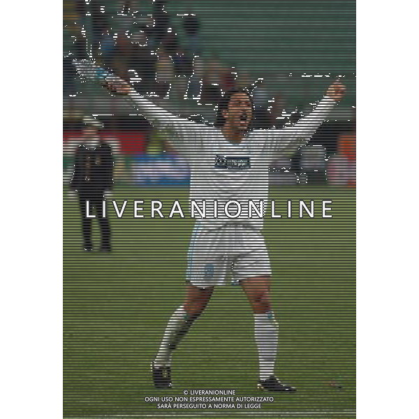 milano 14/04/2004 inter-marsiglia 0:1 quarti di finale di coppa UEFA 2003/04 nella foto esultanza mido ph marco luzzani/ag aldo liverani s.a.s.