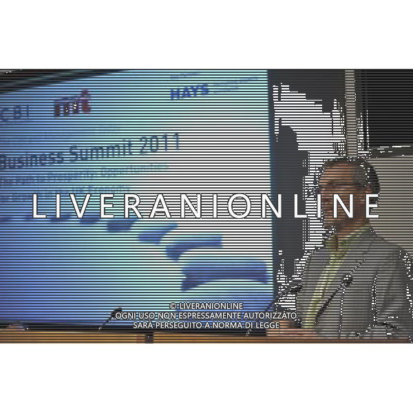 Matthew Gwyther, Editor Management Today speaks at the 2011 CBI Business Summit. Westminster, London.