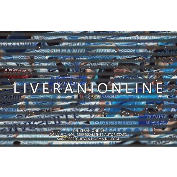 milano 14/04/2004 inter-marsiglia 0:1 quarti di finale di coppa UEFA 2003/04 nella foto tifo marsiglia ph marco luzzani/ag aldo liverani s.a.s.