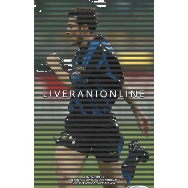milano 14/04/2004 inter-marsiglia 0:1 quarti di finale di coppa UEFA 2003/04 nella foto zanetti javier ph marco luzzani/ag aldo liverani s.a.s.