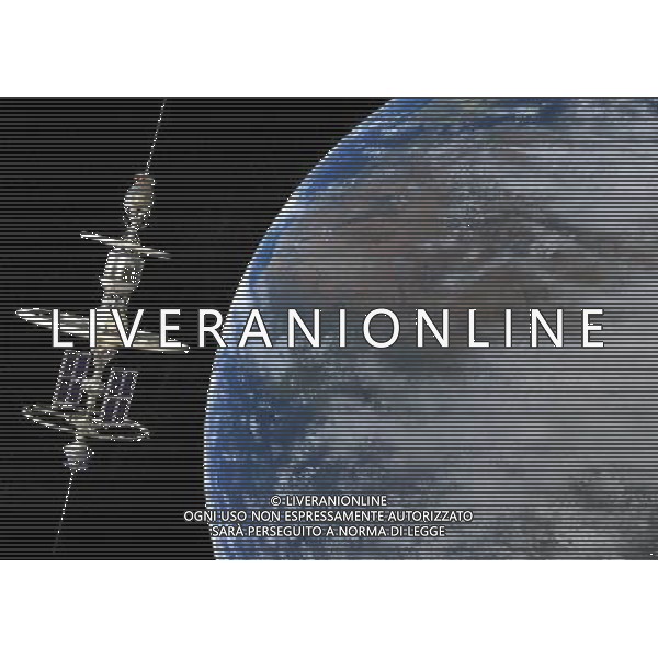 PIANETI NELLA FOTO IL PIANETA TERRA E UN SATELLITE AGENZIA ALDO LIVERANI IFC
