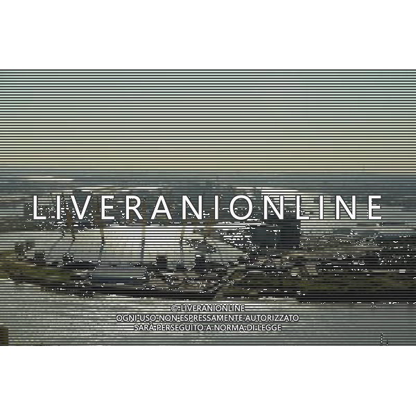 A general view of the O2 Arena, The River Thames and the Thames Barrier 29th June 2011 picture by Marc Larkin/Photoshot.