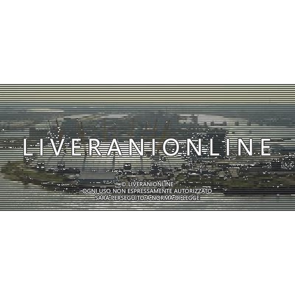 A general view of the O2 Arena, The River Thames and the Thames Barrier 29th June 2011 picture by Marc Larkin/Photoshot.