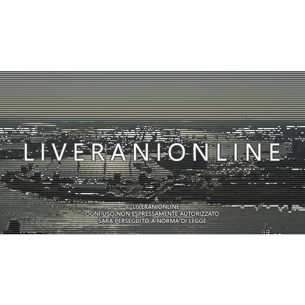 A general view of the O2 Arena, The River Thames and the Thames Barrier 29th June 2011 picture by Marc Larkin/Photoshot.