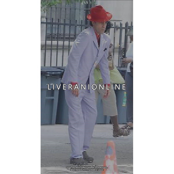 Actor Sacha Baron Cohen filming on location for \'The Dictator\' on the streets of Manhattan on June 30, 2011in New York City.