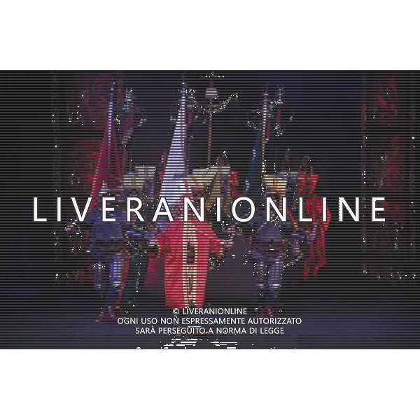 (110701) -- ISTANBUL, July 1, 2011 -- Actors perform on the first day of the 2nd International Istanbul Opera Festival in Istanbul, Turkey, July 1, 2011. The festival will last until July 21, hosting 19 opera shows at open air theaters and historic venues. Ma Yan)(wjd)