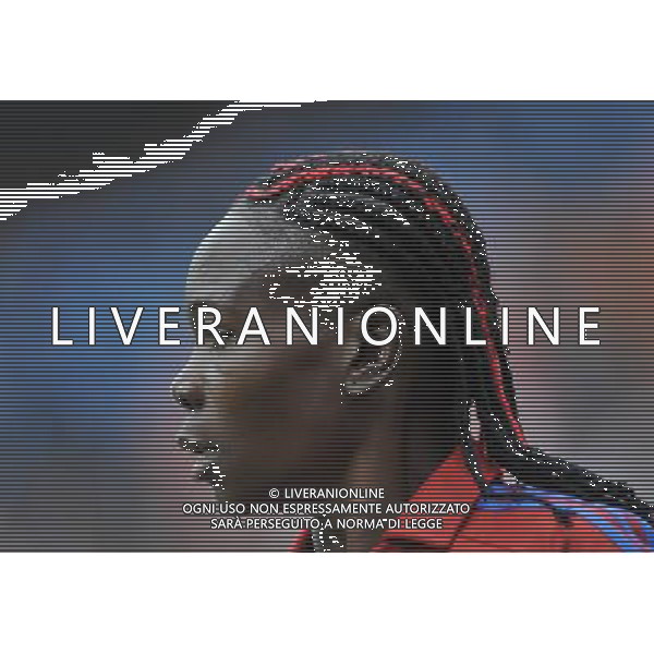 (110703) -- BOCHUM, July 3, 2011 () -- Anonman of Equatorial Guinea reacts during the second round Group D match between Australia and Equatorial Guinea at the FIFA Women\'s World Cup Germany 2011 in Bochum, Germany, July 3, 2011. (/Wu Wei)(wll)