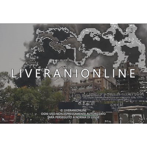 (110703) -- NEW DELHI, July 3, 2011 () -- Photo taken on July 3, 2011 shows a scene of the fire which broke out at Rajghat Thermal Power Station in New Delhi, India. A major fire broke out at a power sub-station near Rajghat in central Delhi Sunday, Indo-Asian News Service reported. (/Partha Sarkar) (zcc)