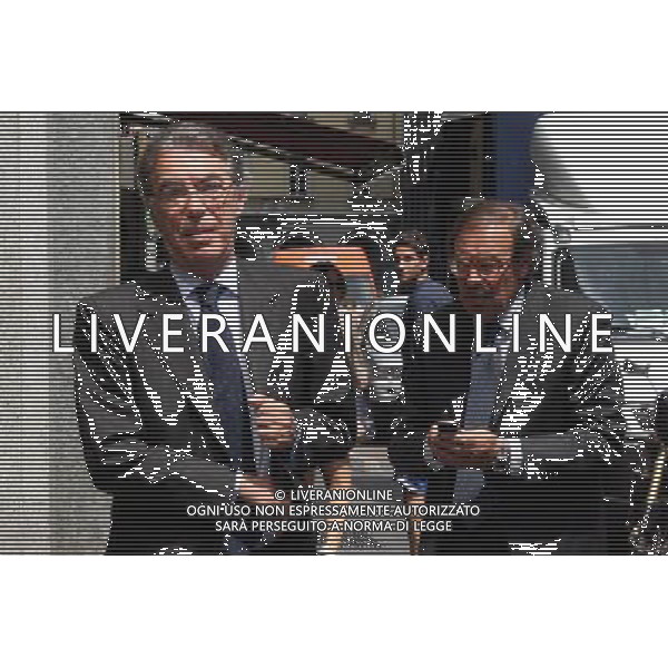 MILANO - 05/07/2011 MASSIMO MORATTI ARRIVA NELLA SEDE DELLA SARAS IL GIORNO DOPO LA RELAZIONE DI DEL PROCURATORE DELLA FIGC STEFANO PALAZZI RIGUARDANTE LO SCUDETTO 2005/2006 NELLA FOTO MASSIMO MORATTI RINALDO GHELFI PH.FIOCHI/ALDO LIVERANI SAS