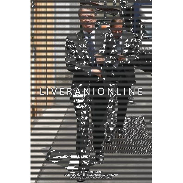 MILANO - 05/07/2011 MASSIMO MORATTI ARRIVA NELLA SEDE DELLA SARAS IL GIORNO DOPO LA RELAZIONE DI DEL PROCURATORE DELLA FIGC STEFANO PALAZZI RIGUARDANTE LO SCUDETTO 2005/2006 NELLA FOTO MASSIMO MORATTI PH.FIOCHI/ALDO LIVERANI SAS