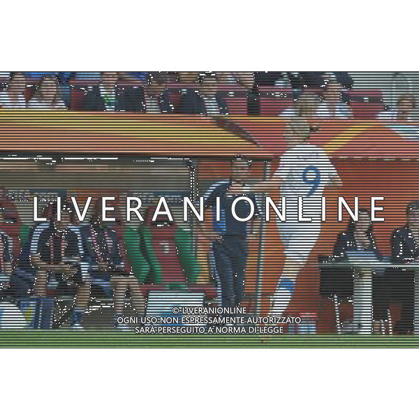 (110706) -- AUGSBURG, July 6, 2011 () -- Ellen White (front R) of England celebrates for her goal during the 3rd round Group B match between England and Japan at the FIFA Women\'s World Cup Germany 2011 in Augsburg, Germany, July 5, 2011. (/Li Jundong)